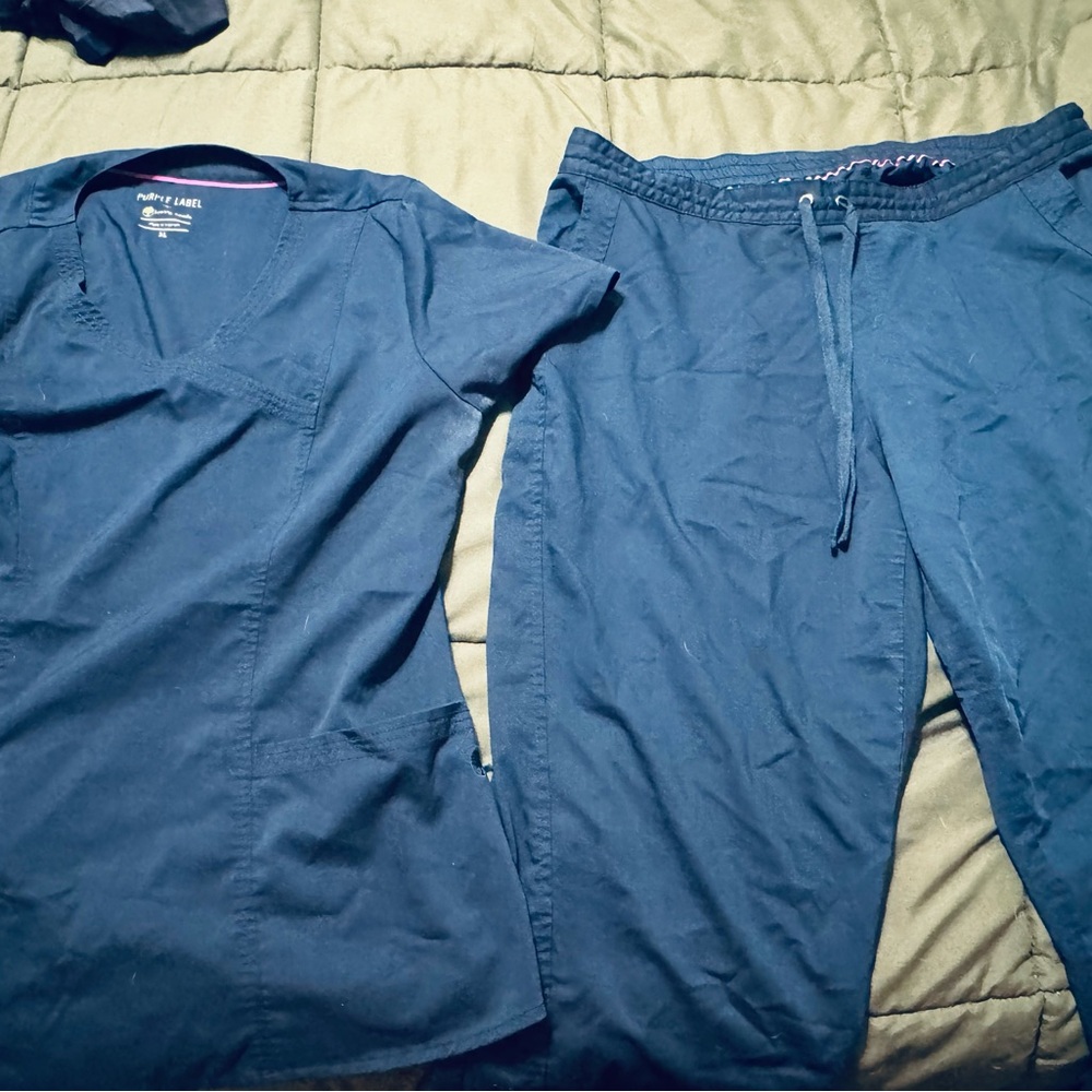 Purple Label Navy Scrubs Set